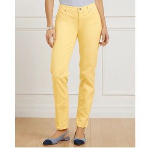 Talbots || Woman’s Sunny Yellow skinny Ankle Jeans size 4